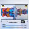 Kabel przewód mini HDMI - HDMI 2.1 8K 1m - szary