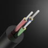Kabel przewód audio AUX mini jack 3.5mm 3m - czarny