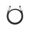 Kabel przewód optyczny audio światłowód Toslink SPDIF 1.5m - szary
