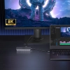 13w1 HUB adapter USB-C - USB-A / USB-C / HDMI / DisplayPort / RJ45 / SD TF / AUX / USB-C PD - szary