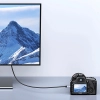 Kabel przewód micro HDMI - HDMI 2.1 8K 1m - szary