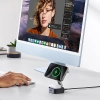 3w1 Ładowarka indukcyjna MagSafe Qi2 USB-C do telefonu słuchawek - czarna