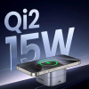 3w1 Ładowarka indukcyjna MagSafe Qi2 USB-C do telefonu słuchawek - czarna