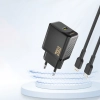 Ładowarka sieciowa PD20W GaN USB-C - czarna