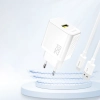 Ładowarka sieciowa GaN 25W USB-A - biała