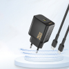 Ładowarka sieciowa 25W GaN USB-C - czarna