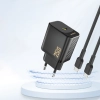 Ładowarka sieciowa 25W GaN USB-C - czarna