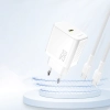 Ładowarka sieciowa 25W GaN USB-C - biała