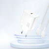 Szybka ładowarka sieciowa 30W PD GaN USB-C - biała