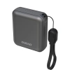 Powerbank K22+ 10000mAh z zawieszką kablem 22.5W USB-C - szary