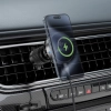 Uchwyt samochodowy z ładowarką magnetyczną do telefonu na kratkę nawiewu 15W - czarny