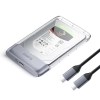 Kieszeń obudowa na dysk TX25C3 2.5'' HDD / SSD USB-C 5Gb/s - przezroczysta