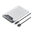 Kieszeń obudowa na dysk 2139U3-V1 2.5'' HDD / SSD USB Micro-B 5Gb/s - przezroczysta