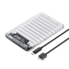 Kieszeń obudowa na dysk 2139U3-V1 2.5'' HDD / SSD USB Micro-B 5Gb/s - przezroczysta