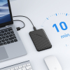 Kieszeń obudowa na dysk 25PW1C-C3 2.5'' HDD / SSD USB-C 6Gb/s - czarna