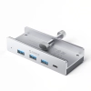 Hub MH4PC montowany na zacisk USB-C / USB-A USB-C - srebrny