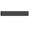 Hub rozdzielacz H7928-U3-V1 7x USB-A - czarny