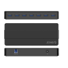 Hub rozdzielacz H7928-U3-V1 7x USB-A - czarny