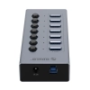 Hub BT2U3-7AB z włącznikami 7x USB-A - szary