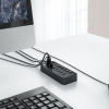 Hub CT2U3-10AB z włącznikami 10x USB-A - czarny