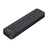 Hub CT2U3-13AB z włącznikami 13x USB-A - czarny