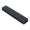 Hub CT2U3-16AB z włącznikami 16x USB-A - czarny