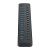 Hub CT2U3-16AB z włącznikami 16x USB-A - czarny