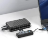 Hub rozdzielacz PWC2U-C3 USB-C - USB-A USB-C - czarny
