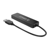 Hub FL01 stacja dokująca rozdzielacz USB-A na 4x USB-A - czarny