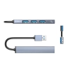 Hub AH-A13 stacja dokująca rozdzielacz USB-A - szary