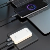Ładowarka sieciowa podróżna ultracienka GaN 65W USB-A USB-C PD EU / US - biała