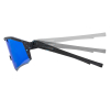 Okulary rowerowe z polaryzacją i foltrem UV 400 - fioletowe