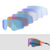 Okulary rowerowe z polaryzacją i foltrem UV 400 - fioletowe
