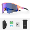 Okulary rowerowe z polaryzacją i foltrem UV 400 - fioletowe