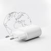 Ładowarka sieciowa Power Delivery USB-A USB-C 20W - biała