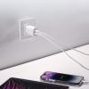 Ładowarka sieciowa Power Delivery USB-A USB-C 20W - biała