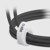Kabel przewód w oplocie USB-C 60W 1.5m - czarny