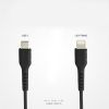 Kabel przewód USB-C - iPhone Lightning 1m - czarny