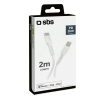 Kabel przewód USB-C - iPhone Lightning 2m - biały