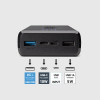 Powerbank 20000 mAh USB-A USB-C - czarny