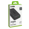 Powerbank 20000 mAh PD USB-C USB-A Micro-USB 20W - czarny