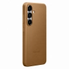 Etui plecki z ekoskóry Samsung KindSuit Case do Samsung Galaxy S25 - złote