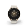 Smartwatch Hama 8900 GPS AMOLED 1.32'' z beżowym paskiem silikonowym - złoty