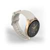 Smartwatch Hama 8900 GPS AMOLED 1.32'' z beżowym paskiem silikonowym - złoty