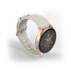 Smartwatch Hama 8900 GPS AMOLED 1.32'' z beżowym paskiem silikonowym - złoty