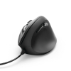 Myszka przewodowa EMC-500 ergonomiczna pionowa - czarna
