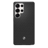 Etui silikonowe Spigen Enzo Aramid z ringiem MagFit do Samsung Galaxy S25 Ultra - czarne