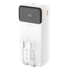 Powerbank 30000mAh z wbudowanymi kablami PD 22.5W - biały