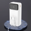 Powerbank 30000mAh z wbudowanymi kablami PD 22.5W - biały