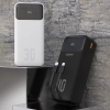 Powerbank 30000mAh z wbudowanymi kablami PD 22.5W - czarny